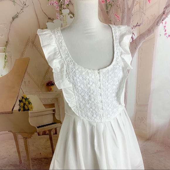 Free People Half Moon Embroidered Mini Dress - Picture 6 of 11